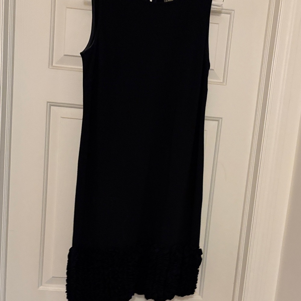 Taylor Black Dress with Textured Detail